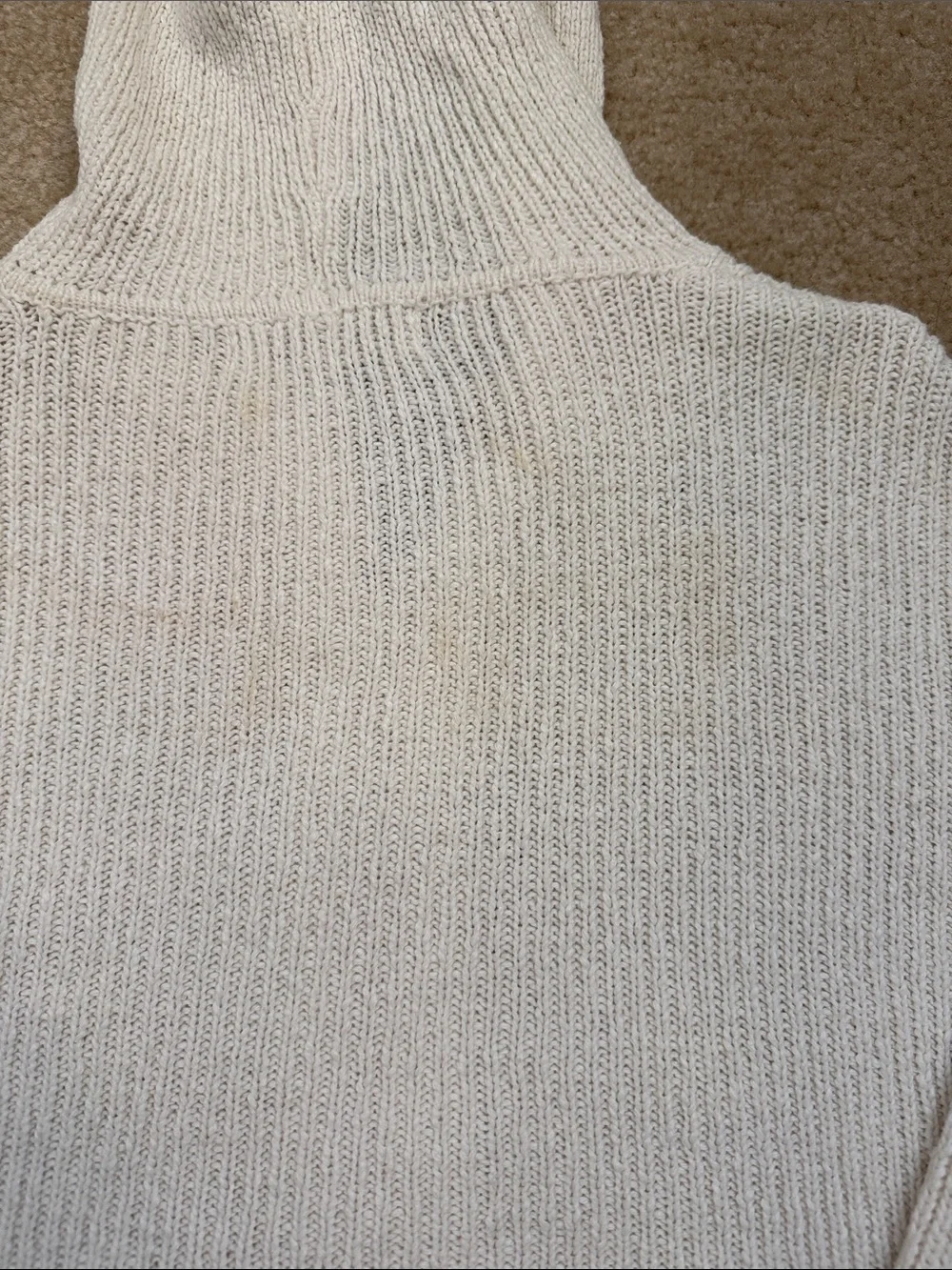 Urban Outfitters Cream Cropped Hooded Zip Cardigan - Picture 4 of 4